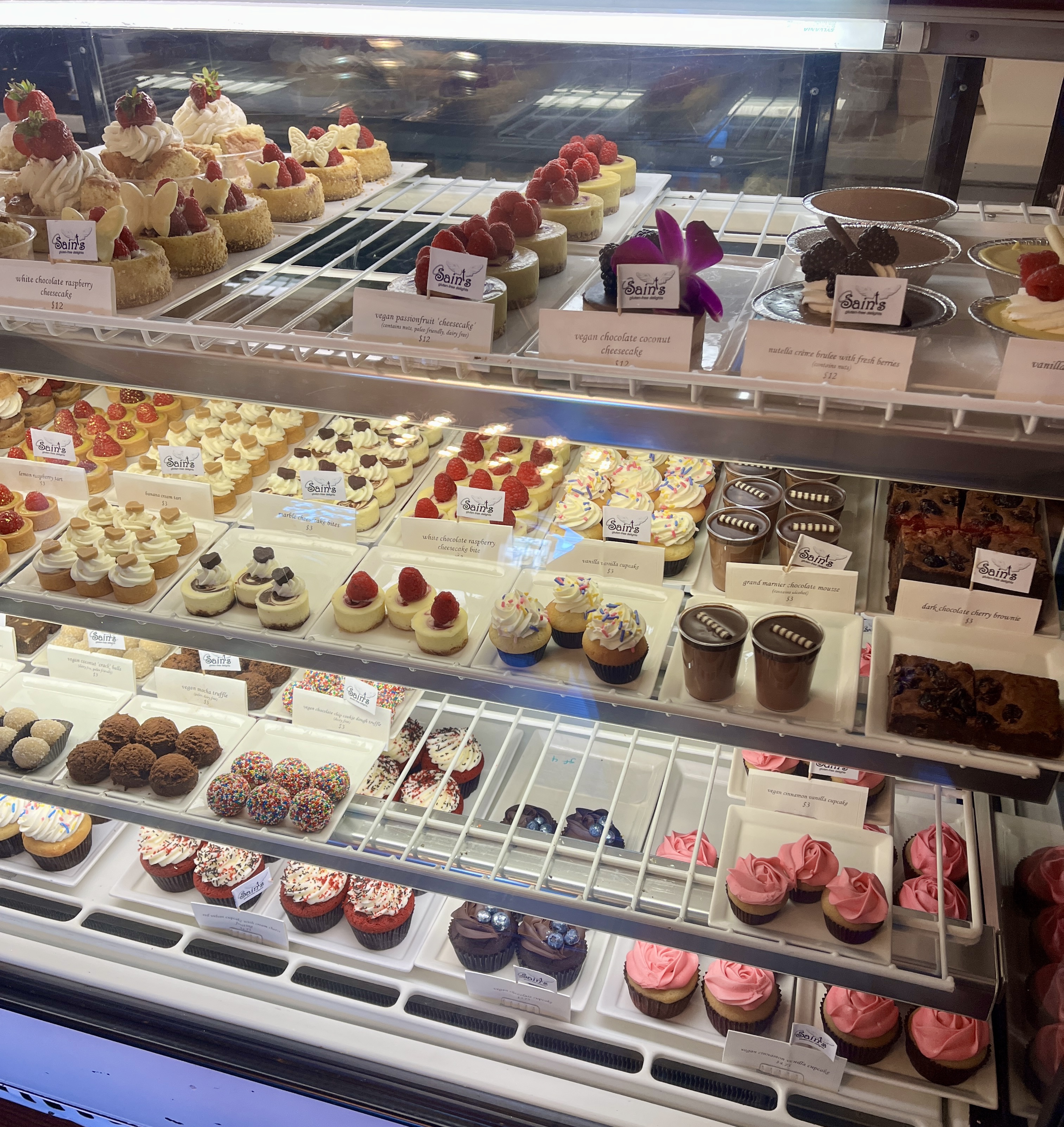 Saints and Sinners desserts display in Venice, CA.