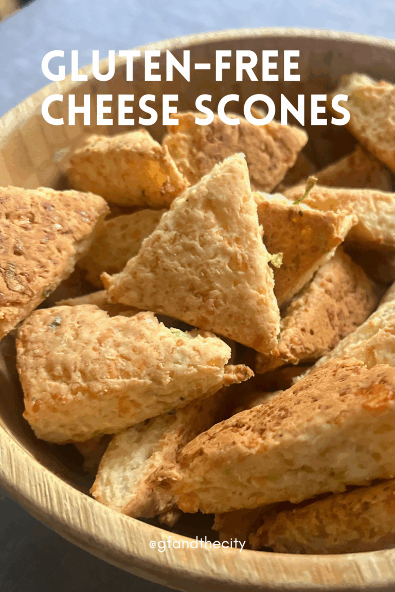 gluten free cheese scones close up